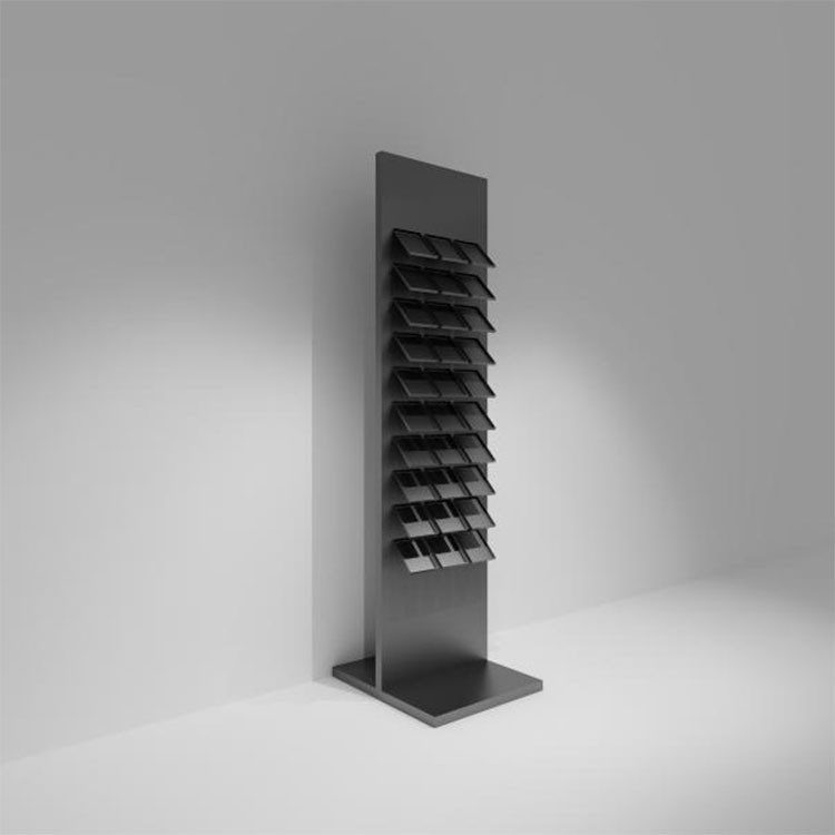 Verticale houten vloer keramische display rek